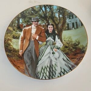 Gone with the Wind Decorative Plate Home to Tara Golden Anniversary